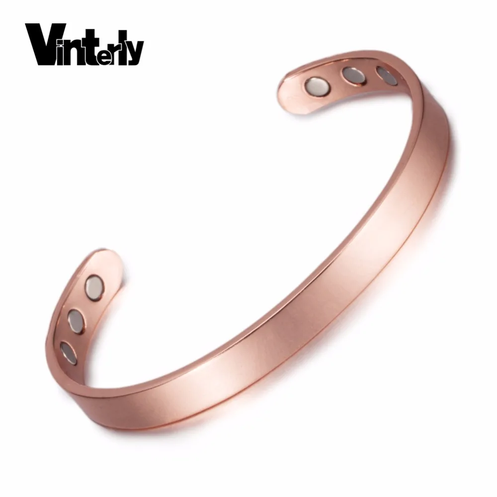 Vinterly Simple Cuff Bracelet Health Energy Arthritis Magnetic Vinterly Simple Cuff Bracelet Health