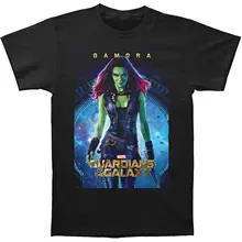 Printed T-shirt Men’s Short Sleeve O-neck T-shirts Summer Stree Twear Guardians Of The Galaxy Gamora Poster T-shirt