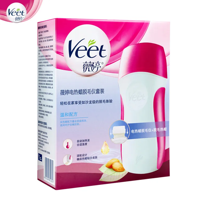 

Veet 5 in 1 Depilatory Hair Remover Wax Roll On Heater Waxing Hot Cartridge Hair Removal Warmer Wax Beans Heater Machine