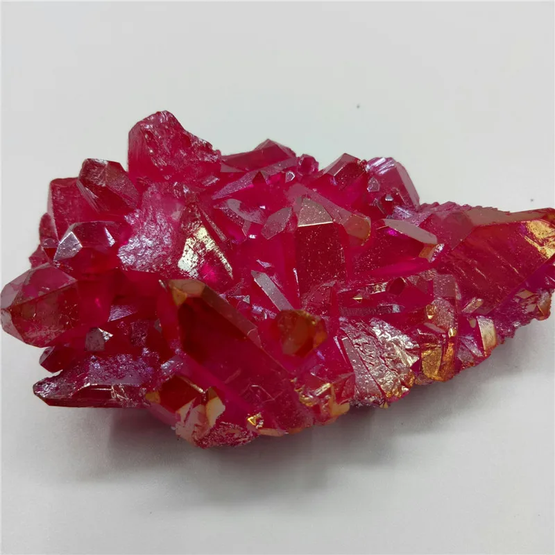 68 Grams Of Natural Quartz Crystal Cluster Rose Red Angel Aura Cluster Specimen Healing Cured Stones - AliExpress