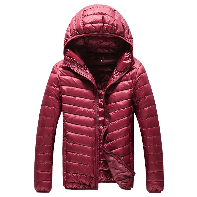 Новинка 2020 Высококачественная теплая Модная мужская пуховая куртка с капюшоном