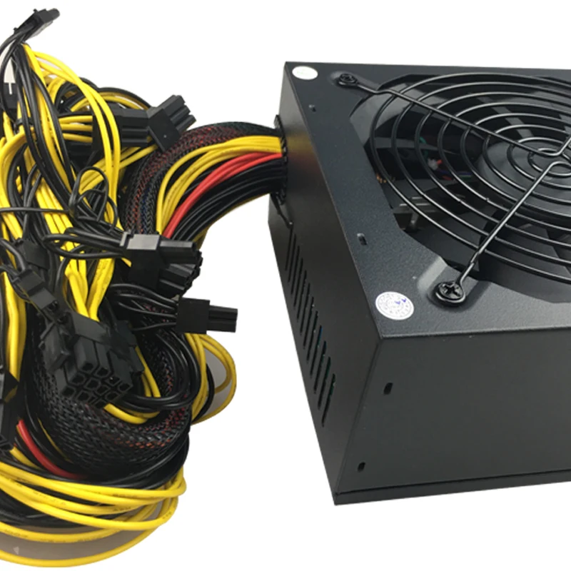 T.F.SKYWINDINTL 1500 Вт импульсный источник питания для майнинга ATX PC psu с 24PIN поддержкой 6 GPU