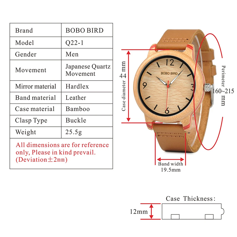 Бобо птица бамбуковые часы кожаный ремешок часы кварцевые наручные часы модные часы для мужчин и женщин C-aQ22