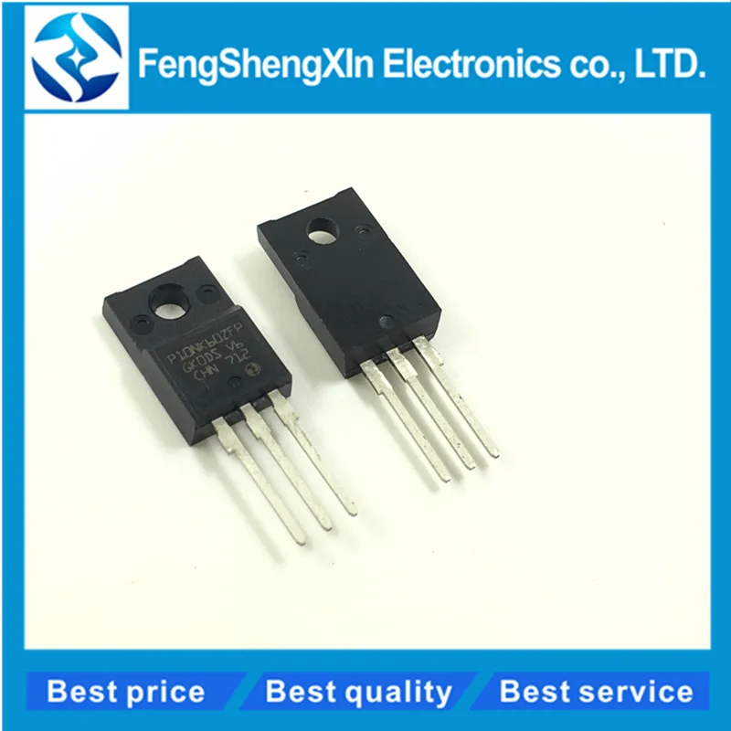 

10pcs/lot STP10NK60ZFP P10NK60ZFP STP10NK60 600V 10A TO-220F Zener-Protected SuperMESH MOSFET
