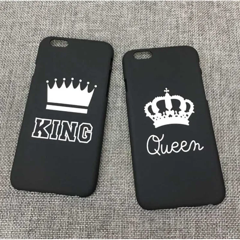 Phone Cases KING & QUEEN couple Cover Cases For iPhone 5