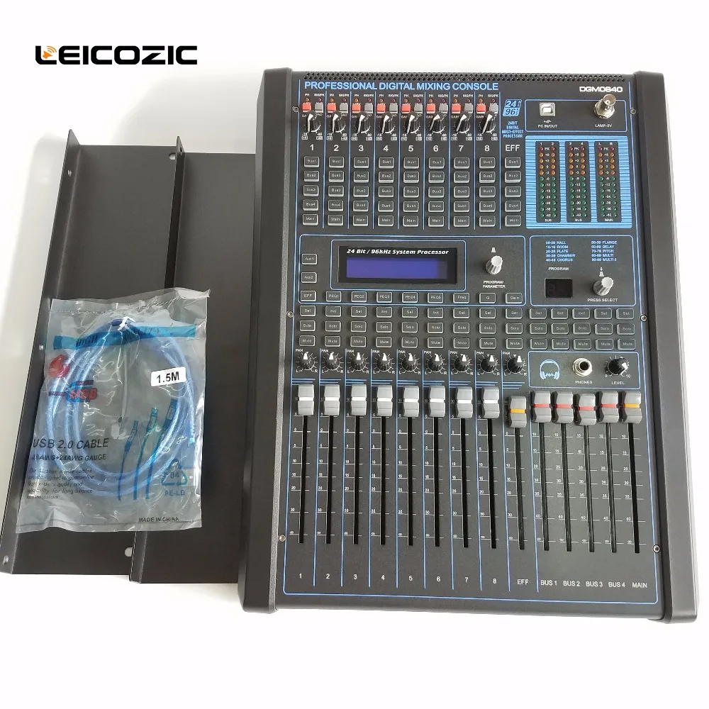 Leicozic Профессиональный цифровой миксер DGM840 8 канальный миксер|mixer rack|mixer audio digitalmixer