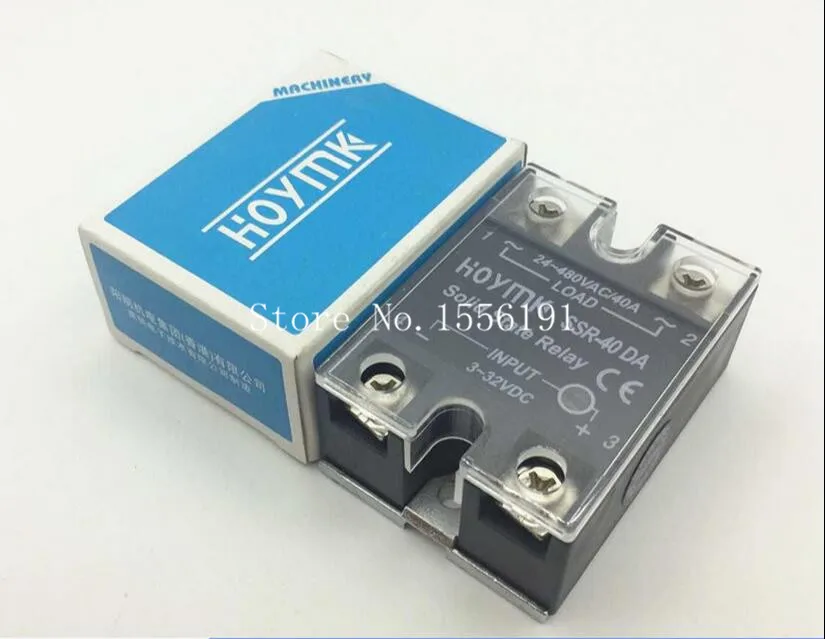 

HOYMK SSR-40DA 40A Single phase dc solid state relay control communication relay solid state Resistance Regulator