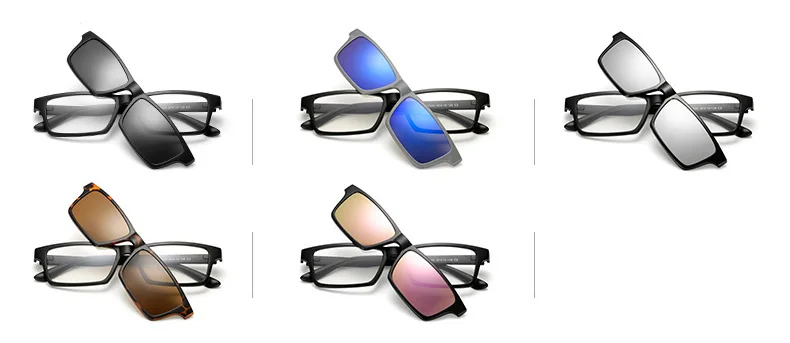 Vazrobe 5 поляризованные линзы Солнцезащитные очки для женщин Для мужчин Для женщин с магнитной Защита от солнца Очки для день ночь вождения