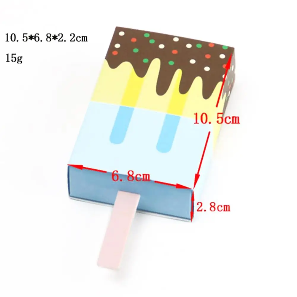 LanLan 50 шт. милые Креативные мороженое Конфета Коробки маленькие подарочные пакеты украшения