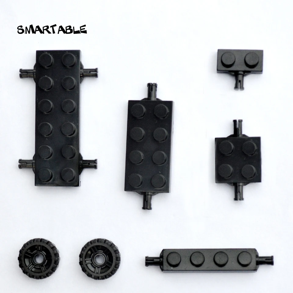 Smartable Plate Special 2x6 2x4 2x2 1x2 1x4 с держателем колеса строительные блоки детали MOC игрушки