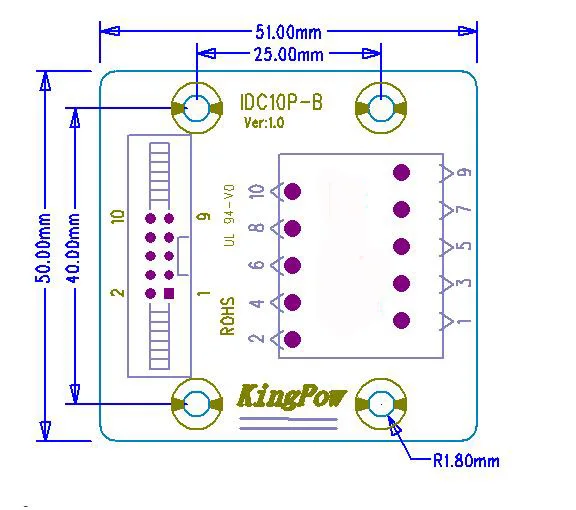 IDC 10 Pin IDC10P мужской клеммный блок Breakout PLC релейные терминалы din-рейку монтажный разъем адаптера