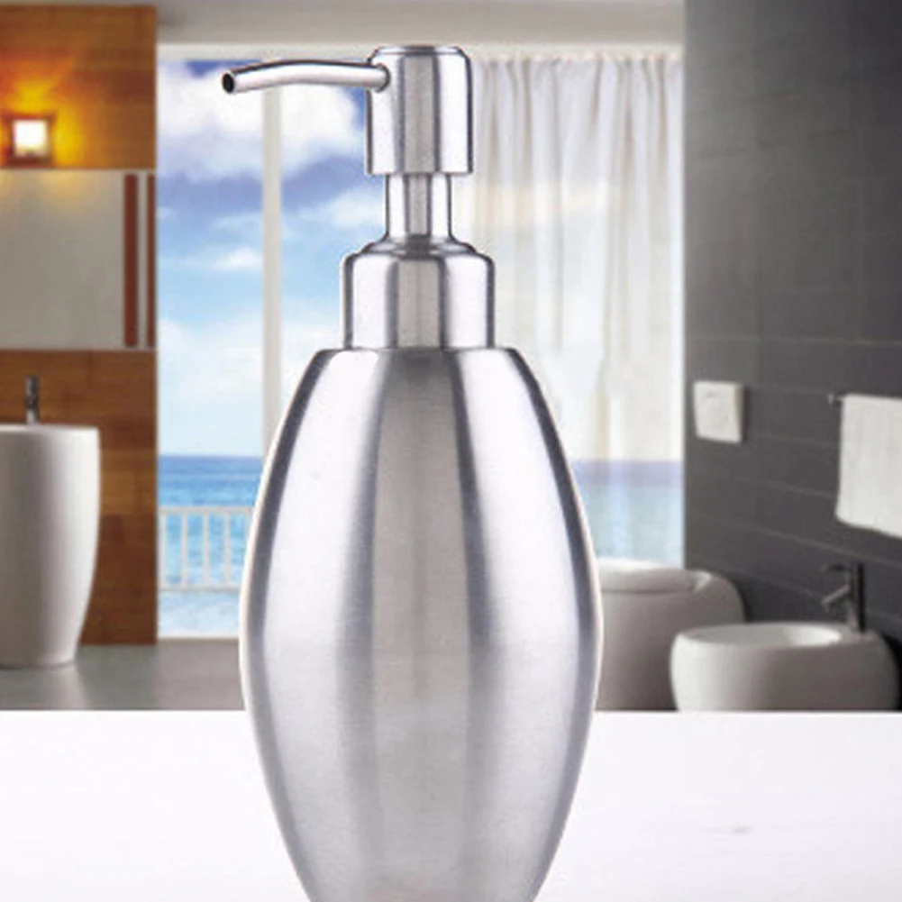 

New 6 Types Manual Liquid Soap Nozzle Soap Pump Stainless Steel Bathroom Liquid Emulsion Dispenser Replacement Tank Tube