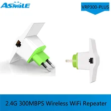 VONETS VRP300-PLUS 2,4G 300 Мбит/с Настенный Разъем беспроводной Wi-Fi ретранслятор двойной сетевой порты AP расширитель диапазона/AP/клиент/мост asmile
