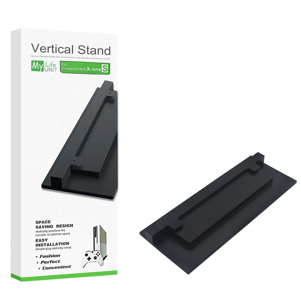 

XRHYY Black Simplicity Cooling Slim Vertical Stand Holder For Xbox One S