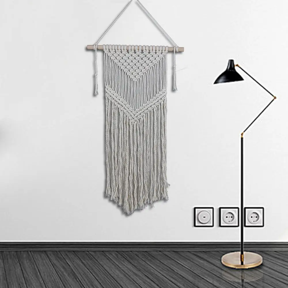 

Macrame Wall Art Handmade Cotton Wall Hanging Tapestry For Wall Decoration Fashion Style