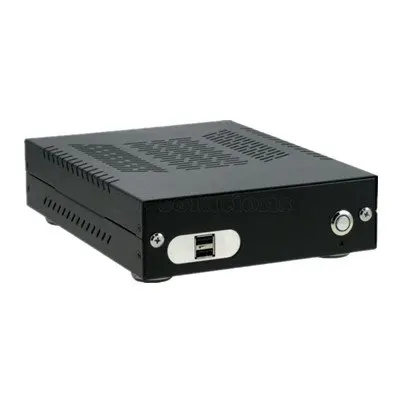 

Aluminum Fanless CarPC Enclosure with 2 USB Ports ,Mini ITX Case Car PC Carputer In Vehicle Computer Case