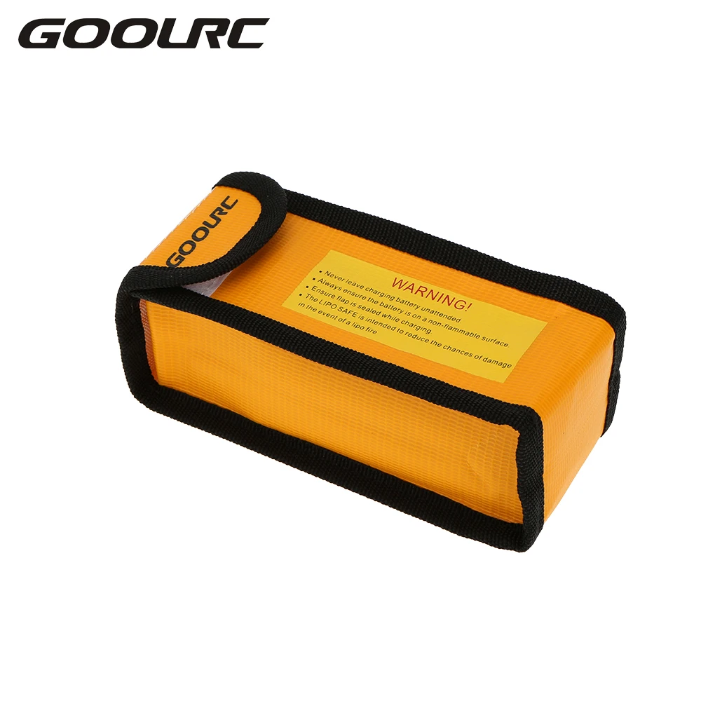 

GoolRC 15 * 6.4 * 5cm RC LiPo Li-Po Battery Bags Safety Bag Fireproof Safe Guard Charge Sack Cover for RC Drone Quad Car