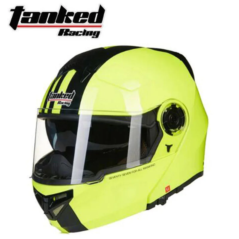 Tanked Racing ECE одобренный Filp Up мотоциклетный шлем T270 с двойными линзами Открытый мотоциклетный шлем Мото шлем - Цвет: 6