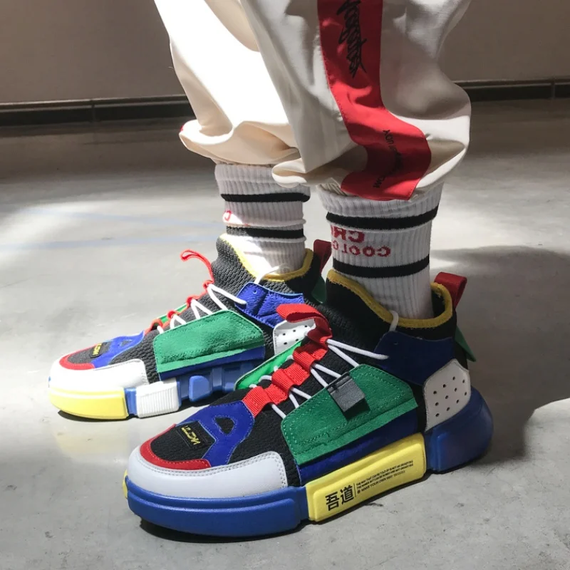 

Autumn High Top Star Shoes Men Luxury Chunky Sneakers White Designer Tenis Masculino Casual Shoes Hip Hop Shoes Zapatos Hombre
