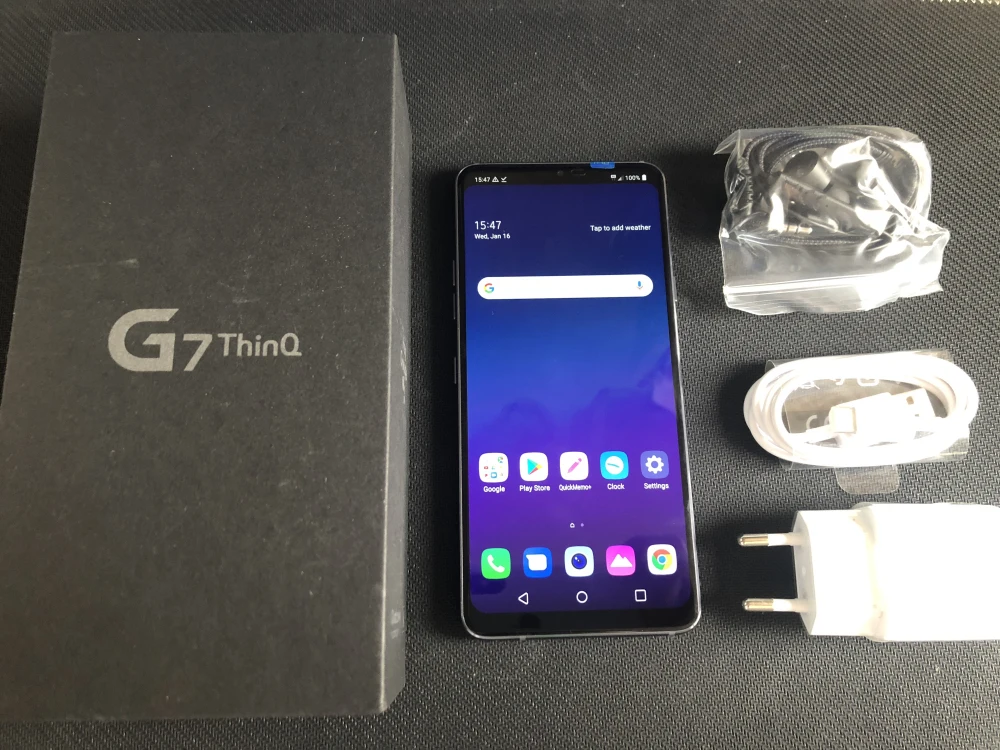 Разблокированный LG G7 ThinQ G710 LTE Android Восьмиядерный двойной 16 Мп задняя камера 2160P 6," 64G rom 4G ram NFC Android мобильный телефон