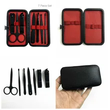 7 шт нержавеющая сталь машинка для стрижки ногтей набор для ухода маникюрные инструменты набор с Чехол@ ME88