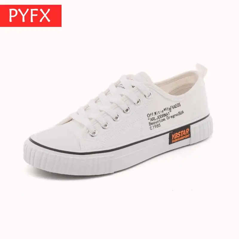 

2019 New Korean Version Two Styles Low help Black Flat-soled Lace-up Women's Canvas brand Shoes Cute Designer leisure loafers