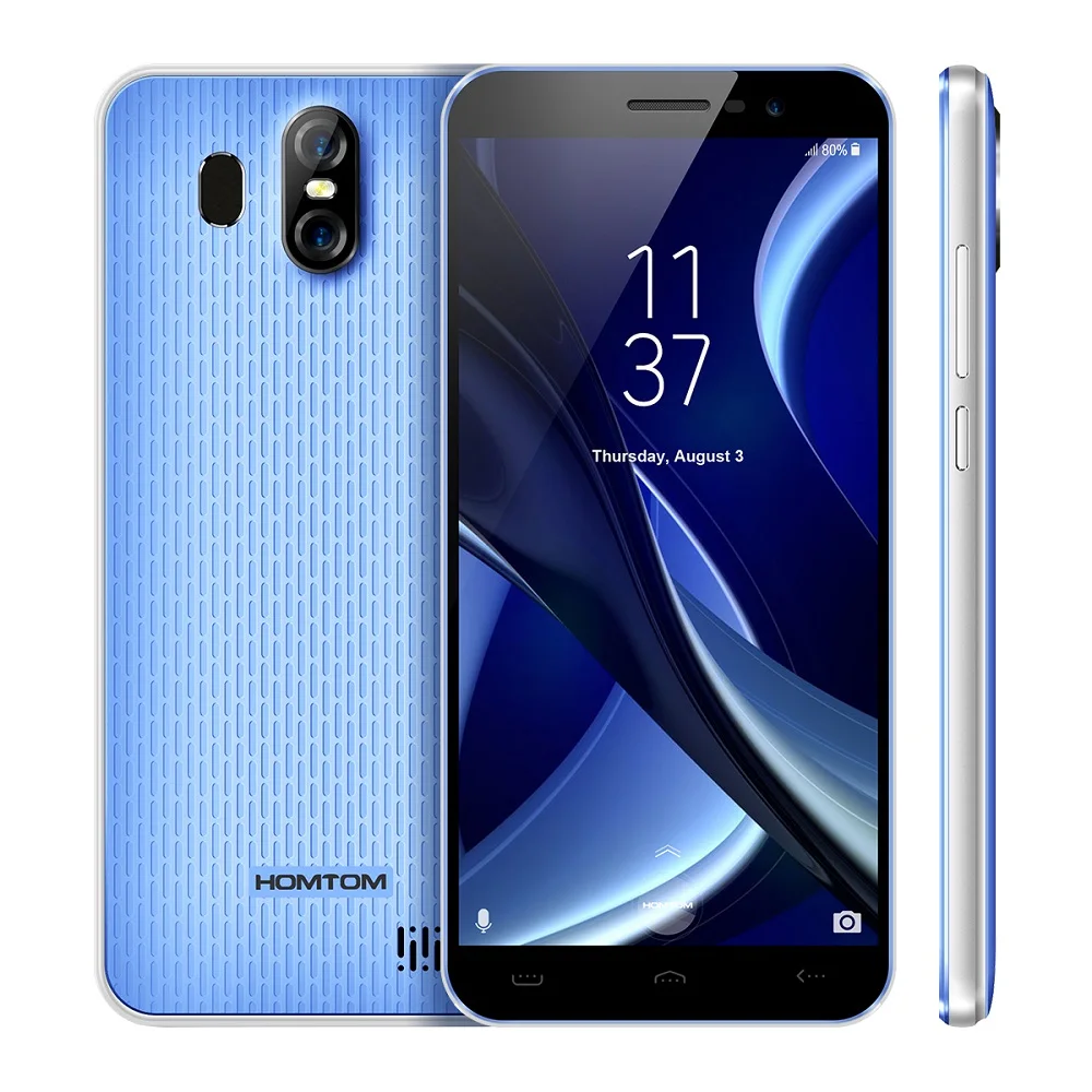 

Original HOMTOM S16 3G 5.5 Inch Android 7.0 Smartphone 2GB RAM 16GB ROM MT6580 Quad Core 13MP Fingerprint Mobile Cellphones