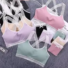 Бюстгальтеры набор нижнего белья пикантные Для женщин Беспроводной топа с полной чашкой и бюстгальтеры женские Мягкие Нижнее белье с подкладками Топы Фитнес однотонные Бюстгальтеры Топы