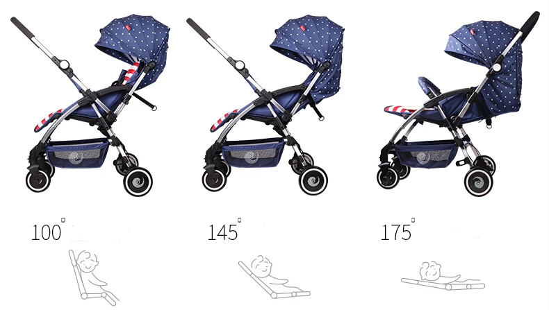  Baby Stroller Portable Travelling Pram Lightweight Pushchair Face to Face