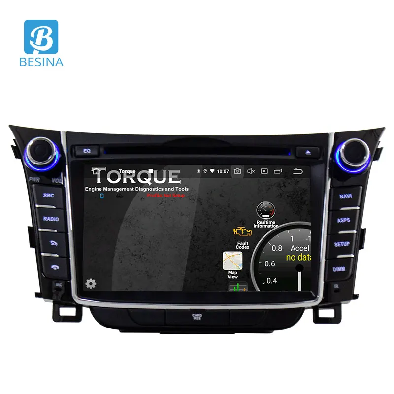 Excellent Besina 2 Din Android 9.0 Car DVD Player For Hyundai I30 Elantra GT 2012 2013 2014 2015 2016 GPS Bluetooth Multimedia Car Radio 1
