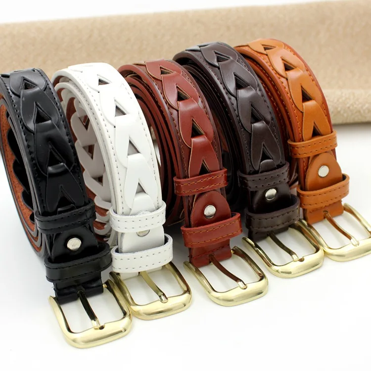 

High Quality Twist Weave Belt Men and Women Couple Gift Fashion Wild Waist Chain Retro Style Girls Accessories Boutique Belts