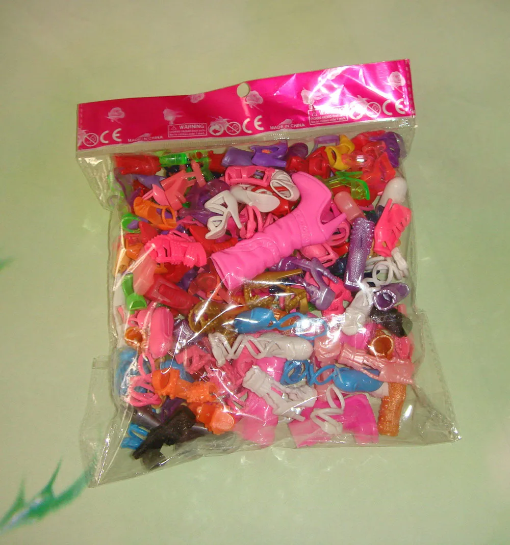 Wholesale 300pairs/lot Excellent Mixed Styles Dolls Beautiful Shoes
