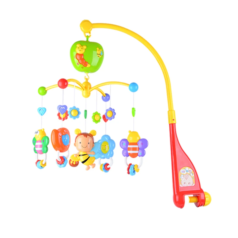New Rotating Children Plastic Crib Toy Musical Mobile Multinational