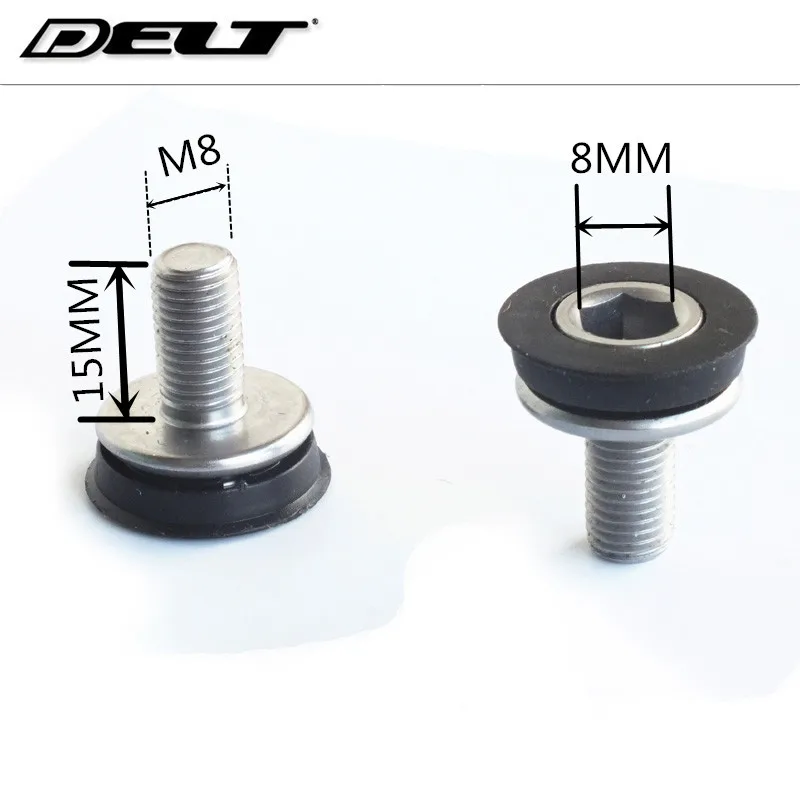 BMX горный велосипед каретка осевой крепежный болт гайки M8 * 15 мм звездочки цепи whee
