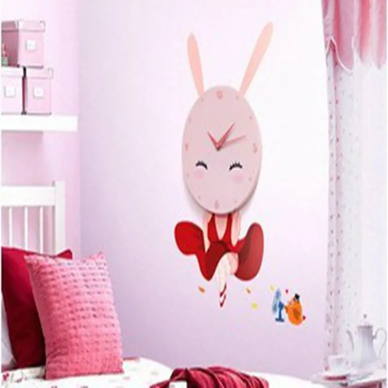 Life play different wall stickers wallpaper clock live play different