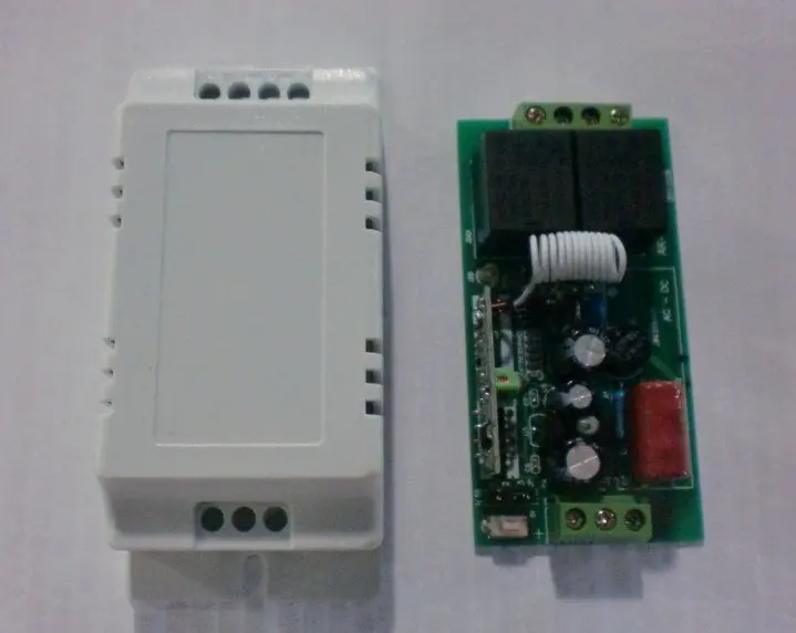 

220V 10A 2CH Channel RF Wireless Remote Control System Receiver & Transmitter Learning Code Adjustable 315-433MHZ