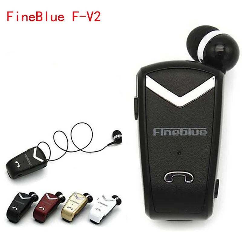 FineBlue F V2 Bluetooth Earphone Auriculares Mini Version Calls Remind Wear Clip Headphone for Business Driving Music Headset