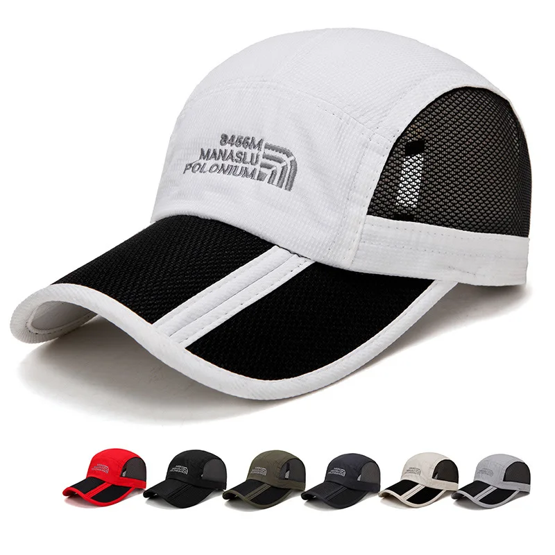 

2018 New Man Summer Golf Baseball Mesh Cap Adjustable Sports Sun Visor Hat Unisex Fishing Caps