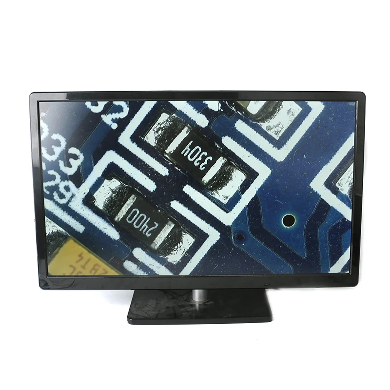 13MP VGA HDMI HD монокулярный микроскоп цифровой объектив камеры+ 56 светодиодный светильник-кольцо+ большая стойка для верстака ремонт пайки телефона