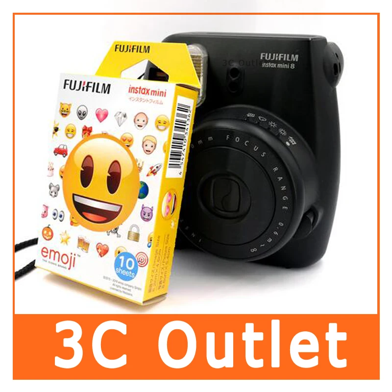 original fujifilm instax mini 8 film emoji style credit card size instax mini size