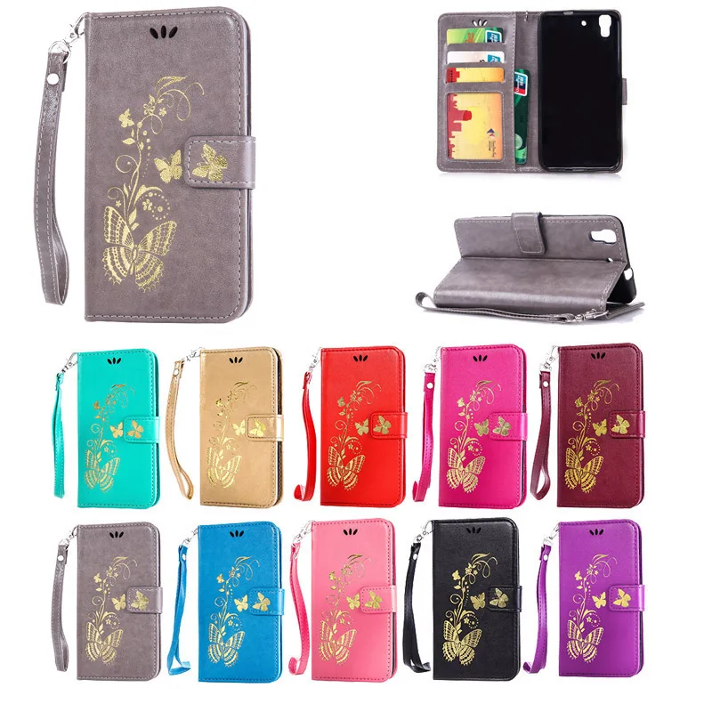 

Golden Butterfly Wallet Flip PU Case For Sony Xperia Z2 Z3 Z4 Z5 mini Compact M2 M4 M5 Aqua C5 C6 L1 E5 XZ XR XZP X XA XA1 2017