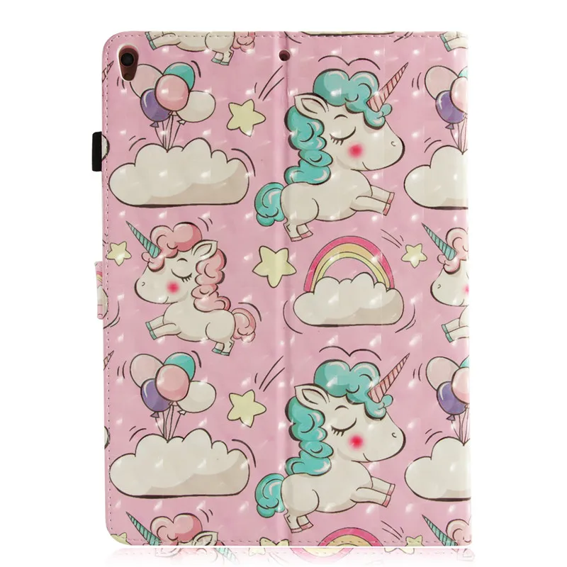 Wekays For Coque Apple IPad Pro 10.5 inch Cute Cartoon Unicorn 3D Leather Fundas Case For IPad Pro 10.5