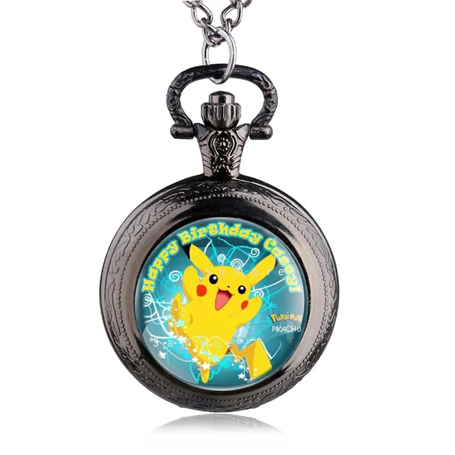 Pokemon Quartz Pocket Watch Necklace