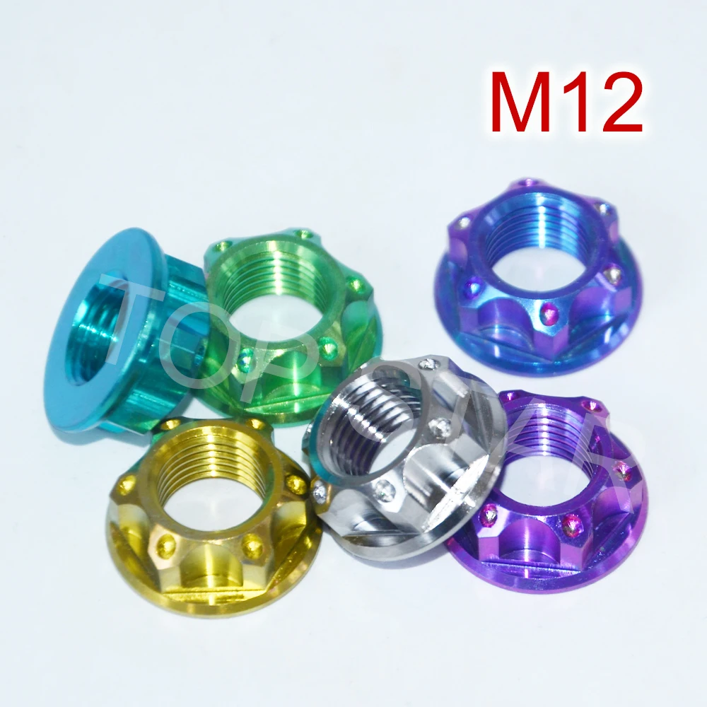 Titanium JP8//JXP//FA073 Fasteners Rear Shock Absorbers Nuts Flange Bolts 1x set
