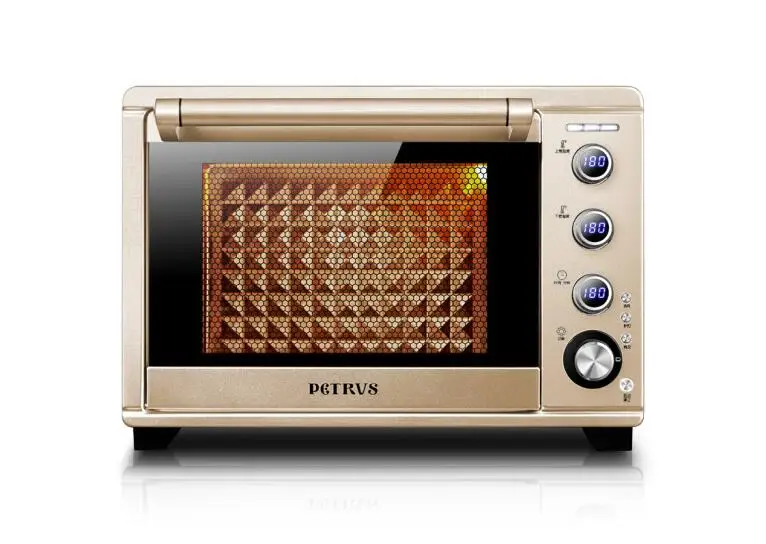 

CHINAGUANGDONG Petrus 38L electric oven household PE7638 Stainless steel oven DIY Gold multifunctional baking 220-230-240V