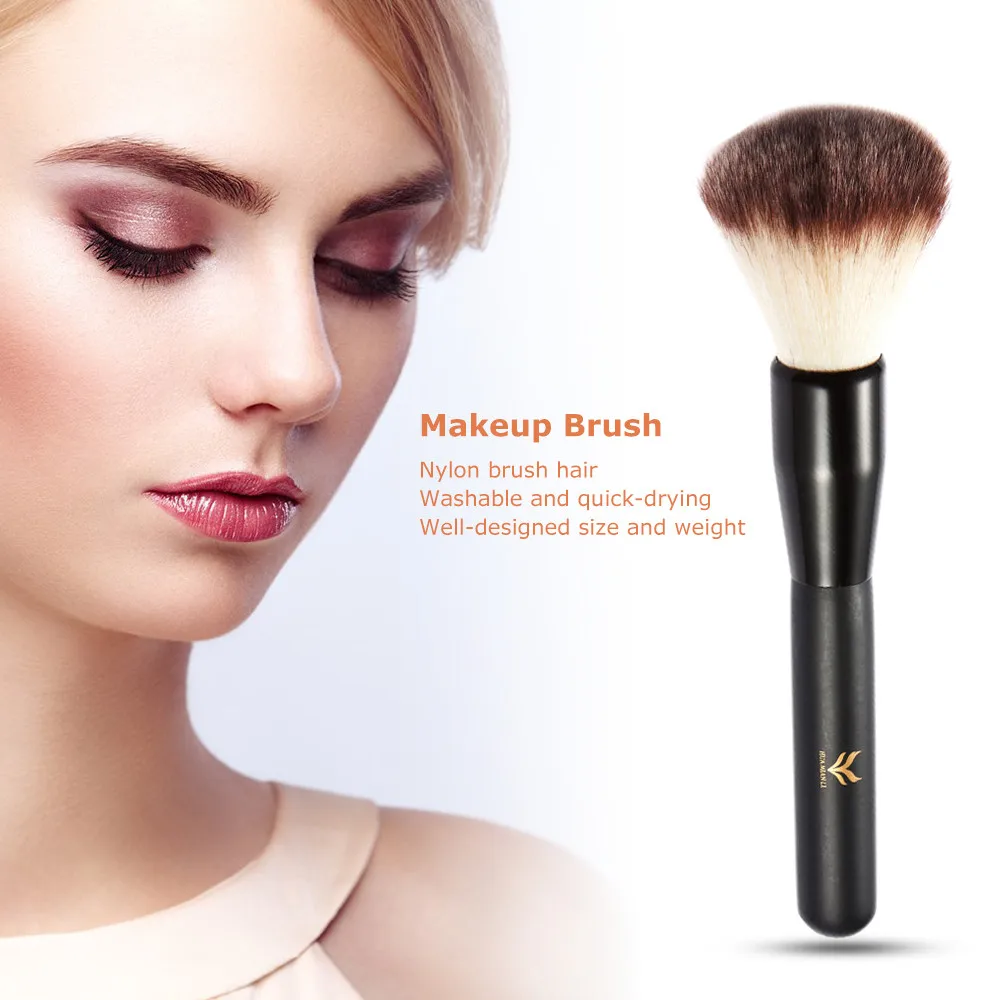 

Makeup Brush Nylon Powder Foundation Brush Professional Cosmetic Blush Brush Facial Makeup Brush With Plastic Handle GoldenHK60