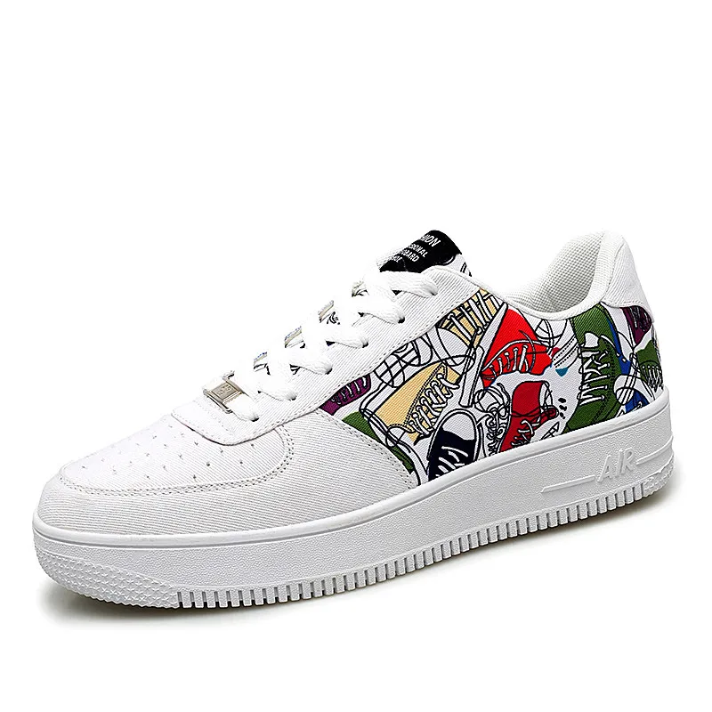 

B1-5 Size 39-44 Men's PU Leather Mixed Colors Shoes Male's Lace-up Casual Shoes High Quality Winter Autumn Sneakers For Man