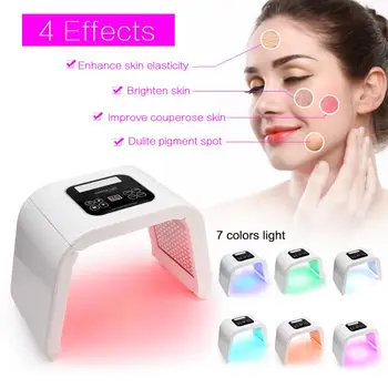 

7 Color LED Facial Photon Light Therapy PDT Lamp Beauty Skin Machine Treatment Regeneration Face Tighten Anti-aging Acne Remover