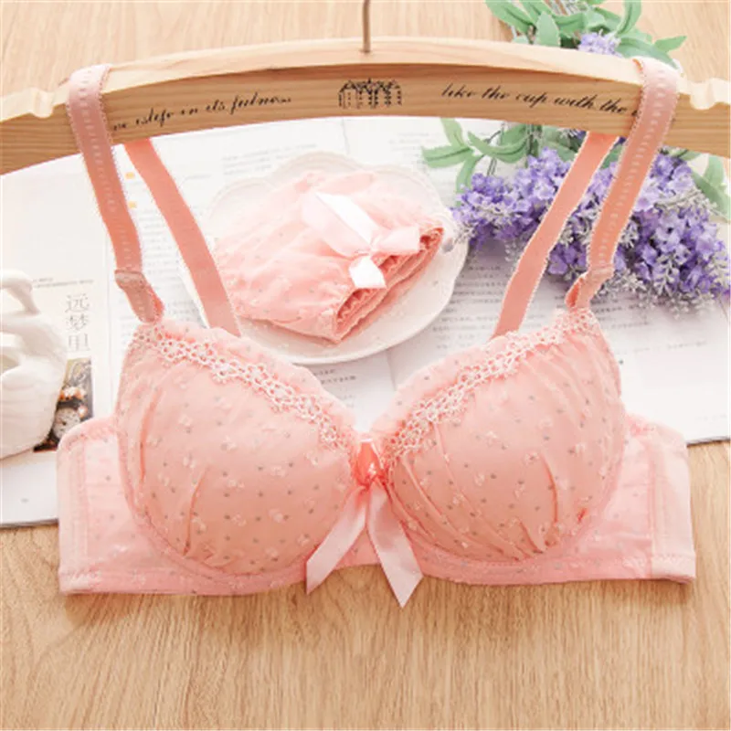 Fashion Lace Print Bra Sports For Child Girls Training Bra Cotton Childrens Underwear Teen Girls Underwear