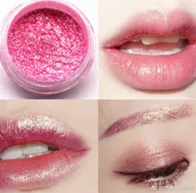 1 Pcs Tahap Kinerja Pesta Makeup Bibir Bubuk Bibir Makeup Tahan Air Tahan Lama Pigmen Nude Pink Putri Duyung Shimmer Lipstik(China)